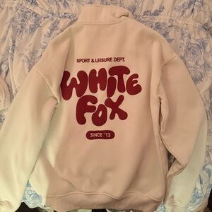 white fox quarter zip